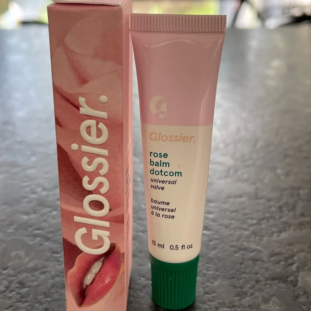 Glossier Rose Balm Dotcom Universal Salve instant lasting hydration light pink